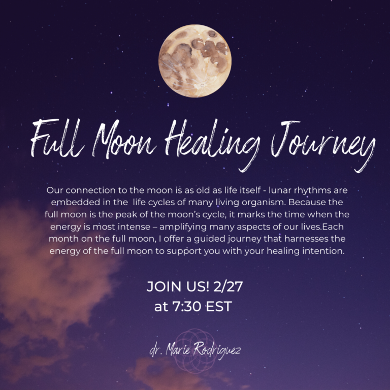 Full Moon Guided Healing Journey 2.27 at 7:30 EST